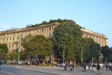 Milano, İtalya, Ekim 2019 - Milano Caddesi