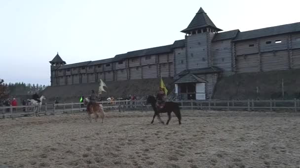 Marca 2020 Obchody Święta Bożego Narodzenia Kijowskim Parku Ruskim — Wideo stockowe