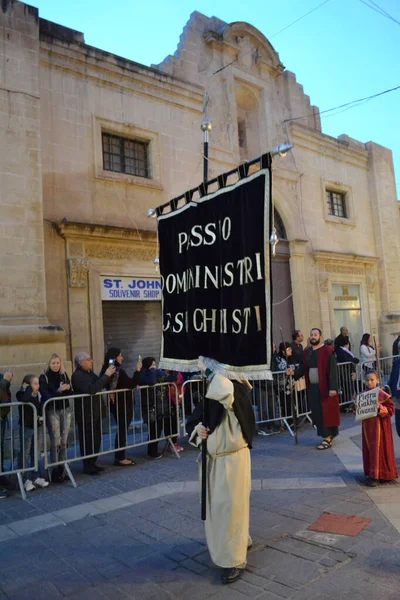 CIRCA Nisan 2019, VALETTA, MALTA - Kutsal hafta boyunca Paskalya Geçidi