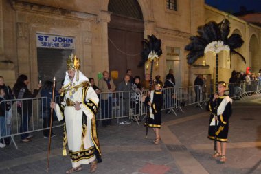 CIRCA Nisan 2019, VALETTA, MALTA - Kutsal hafta boyunca Paskalya Geçidi