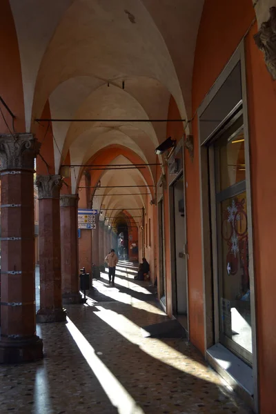 Circa Décembre 2019 Bologna Italie Rues Ville Bologne Lumières Noël — Photo