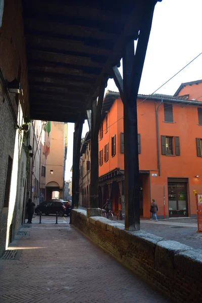 Circa December 2019 Bologna Itália Ruas Cidade Bolonha Luzes Natal — Fotografia de Stock
