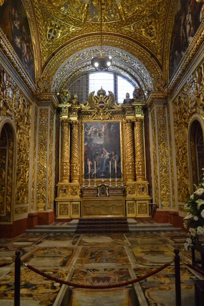 Valetta Malta Собор Святого Иоанна — стоковое фото