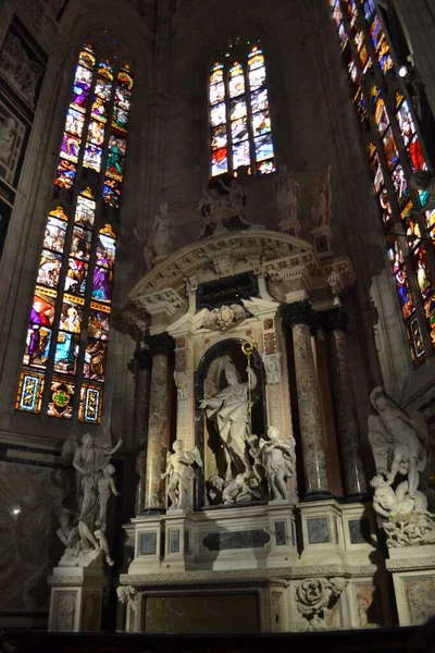 Kathedraal Van Milaan Interieur Duomo Milano — Stockfoto