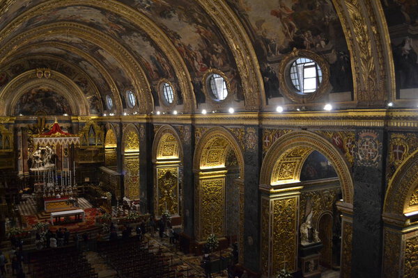 CIRCA APRIL 2019, VALETTA, MALTA - Собор Святого Иоанна
