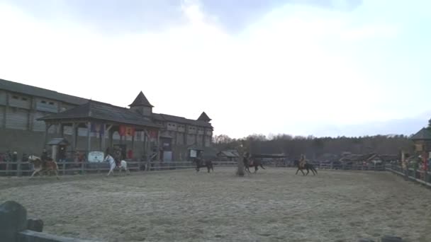 Março 2020 Celebração Shrovetide Parque Kievan Rus — Vídeo de Stock