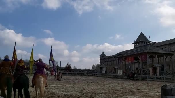 Mars 2020 Célébration Des Shrovetides Dans Parc Rus Kiev — Video