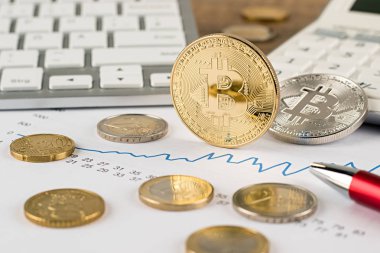 bitcoin Kripto euro döviz mali kavramı