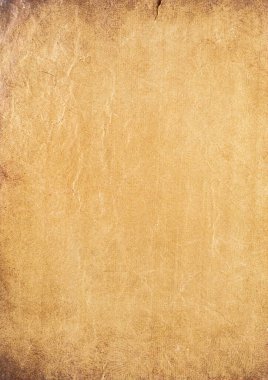 Bir yaprak eski moda kağıt. Eski antika kahverengi karton dizayn şablonu boş fotokopi alanı vintage arka planı