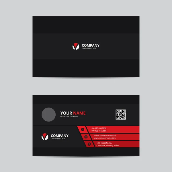 Business Card Template Vector Design — Stock Vector
