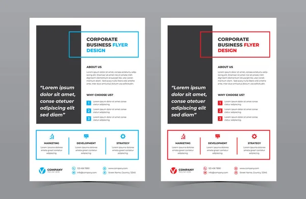 Corporate Business Flyer Vector Design — Stock vektor