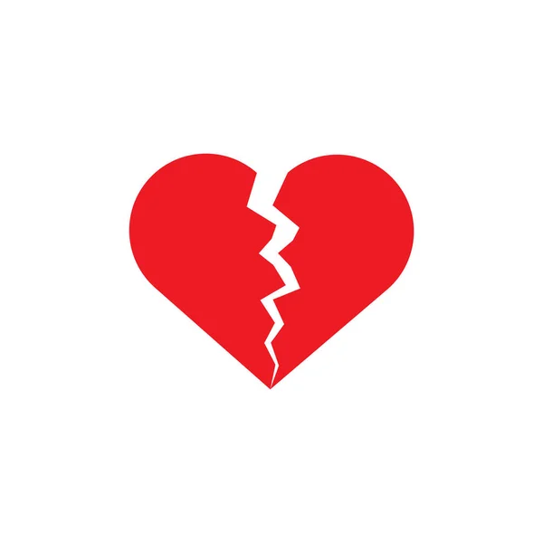Векторное изображение разбитого сердца . — стоковый вектор