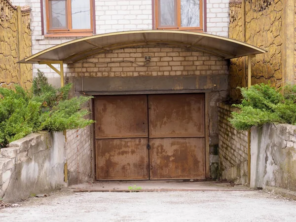 Сільська Садиба Влітку Сонячний День — стокове фото