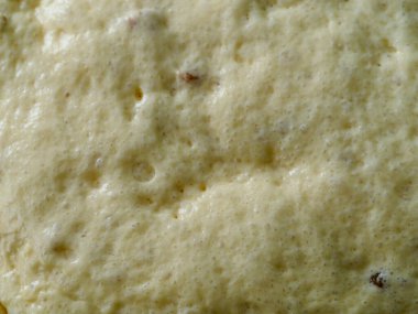 Ekmek için maya hamuru, yakın plan pizza.