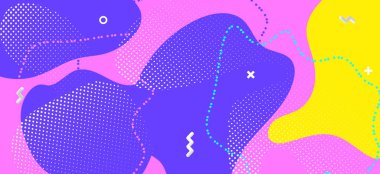 Renkli Serin Doku. Yaz Sıvısı Afişi. 