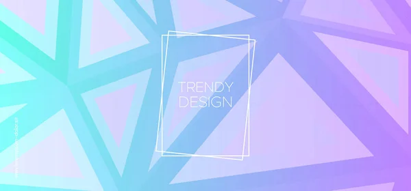 Trendy Triangular Background. Creative Polygon — Stock Vector