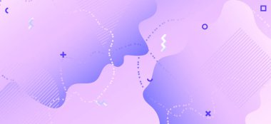 Soyut Mor Broşür. Gradyan Memphis 