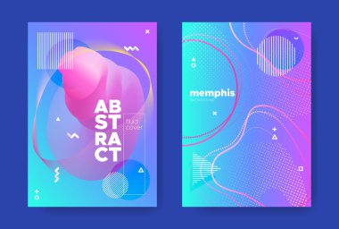Mavi Müzik Posteri. Elektronik Ses Arkaplanı. 