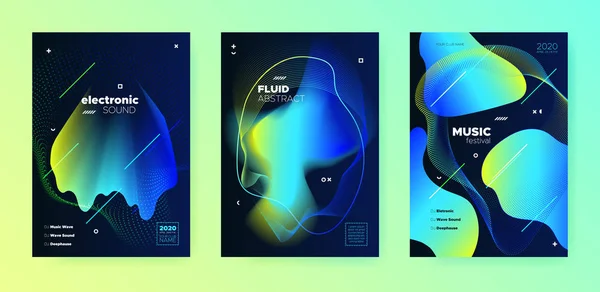 Elektronik Müzik Davetiyesi. DJ Flyer. Koyu 