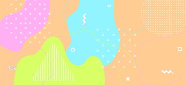 Çok renkli Geometrik Arkaplan. Asgari Dalga 