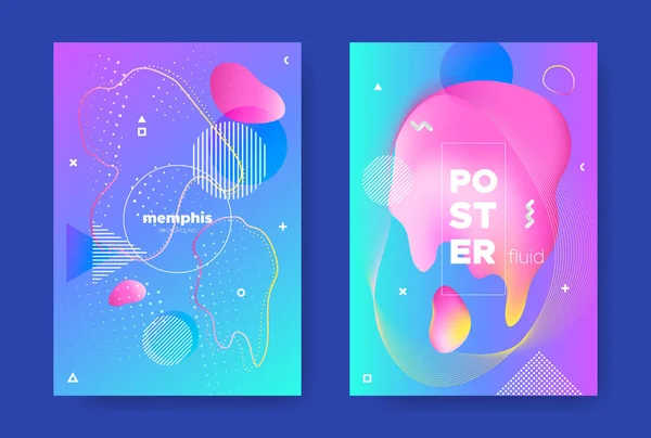 Banner de música de neón. Folleto de la fiesta de discoteca . — Vector de stock