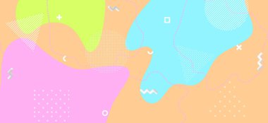 Çok renkli Geometrik Arkaplan. Moda Sıvısı 