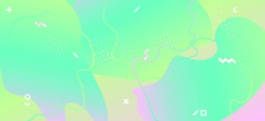 Memphis Pastel Deseni. Geometrik Sıvı Tasarımı. 