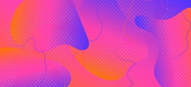 Pembe Sıvı Posteri. Canlı Sıvı Arkaplanı. 