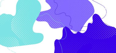 Purple Memphis Poster. Business Abstract 