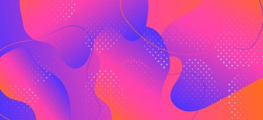 Kırmızı Sıvı Şekiller. Gradyan Dalga Sunumu. 