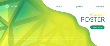 Geometrik Mozaik Arkaplan. Üçgen Poster. 