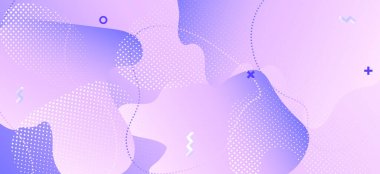 Pastel Mor Broşür. Gradyan Geometrik 