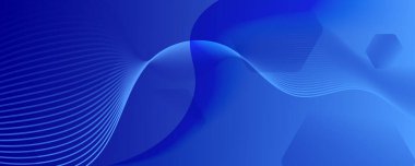 Mavi Fütürist Soyut. Dijital Düzen. 3d 