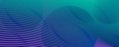 Mavi Dinamik Dalga. Akış Soyut Çizgileri. Eğri 