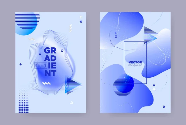 Pastel Abstract Memphis Brochure. Moderní tok — Stockový vektor