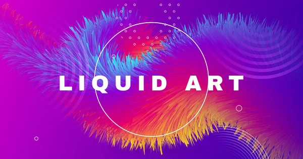 Реферат жидкости. Неон Вибрант Паттинсон. Liquid — стоковый вектор