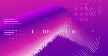 Pembe Soyut Dalga Arkaplanı. 3d Gradyan 