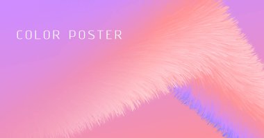 Mor Dalga Sıvısı. 3d Grafik Arkaplan. Renk 