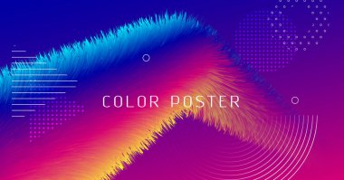 Sıvı Soyut. Dalga Enerjisi Konsepti. Renk 