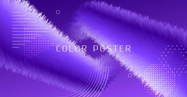 3d Sıvı Vektörü. Neon Vibrant Hareketi. Soyut 