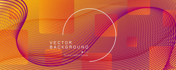 Abstract Flow Pattern. Technology Futuristic 