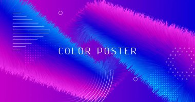 Pembe Fütüristik Sıvı. Vektör Parlaklığı 