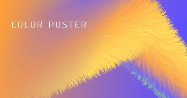Canlı Renkli Poster. Dalga deseni. Soyut 