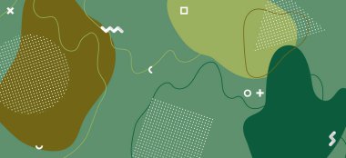 Yaz Kamuflaj İllüstrasyonu. Asgari Yeşil 