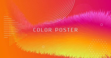 Dalga Sıvısı Sanatı. Turuncu Sıvı Arkaplanı. 