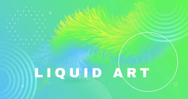 Graphic Fluid. Flow Vibrant Concept. Color — Stock Vector