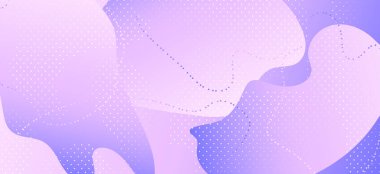 Pastel Mor Poster. Pembe Memphis Tasarımı. Sıvı 