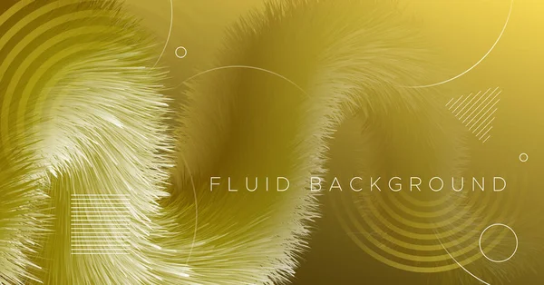 Gold Gradient Background. Fluid Graphic Movement. — Stock Vector
