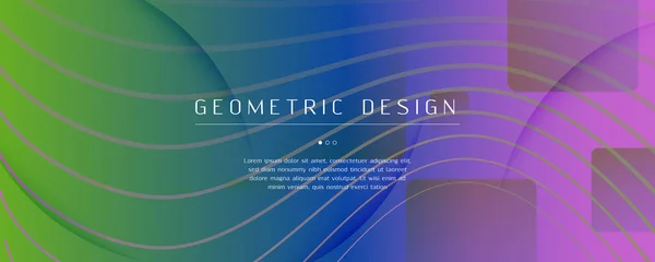 Flow Geometric Abstract. Color Formas futuristas — Vector de stock
