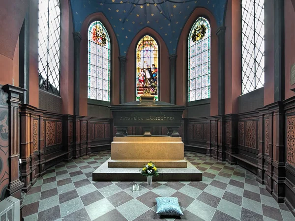 Tomb of Karin Mansdotter, a Queen of Sweden, in Turku Cathedral, Finland